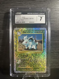 2002 Pokemon Legendary Collection #55 /110 NIDORINA REVERSE FOIL CGC 7 - Image 1
