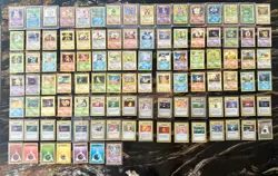 1999 Pokemon Complete Base Set 102/102 + Mew Promo, Red Checks Pikachu, 199 more - Image 1