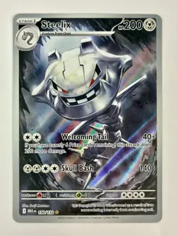 Steelix 150/132 Illustration Rare Pokemon Mega Evolution NM - Image 1