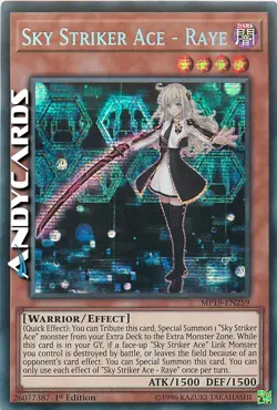 SKY STRIKER ACE - RAYE • Segreta-Prismatica • MP19 EN259 • 1Ed • Yugioh! - Image 1