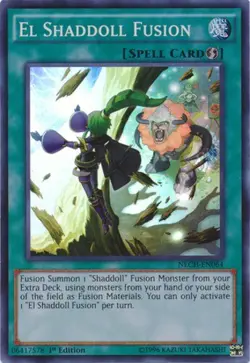 Yugioh! LP El Shaddoll Fusion - NECH-EN064 - Super Rare - 1st Edition Lightly Pl - Image 1