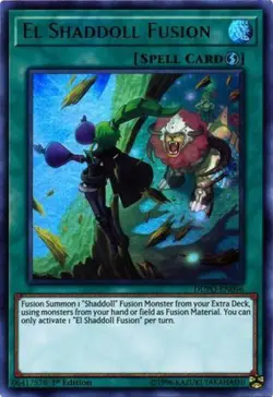 Yugioh! LP El Shaddoll Fusion - DUPO-EN096 - Ultra Rare - 1st Edition Lightly Pl - Image 1
