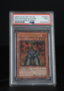 Yugioh PSA 9 Neo Spacian Flare Scarab Ultimate Rare 1st Edition POTD-EN004 - Image 1