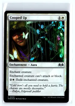 FOIL Cooped Up Wilds of Eldraine Common - MTG Magic the Gathering Card - Image 1