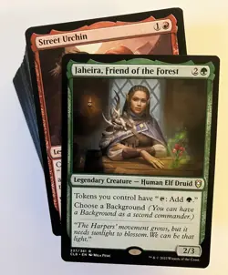 MTG Magic The Gathering Jaheira, Street Urchin Budget 100 Card Commander Deck - Image 1