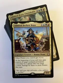 MTG Magic The Gathering Admiral Beckett Brass Budget 100 Card Commander Deck - Image 1
