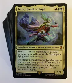 MTG Magic The Gathering Terra, Herald of Hope Budget 100 Card Commander Deck - Image 1