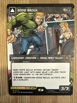 Eddie Brock Venom, Lethal Protector 0224 - Borderless MTG Marvel's Spider Man - Image 1