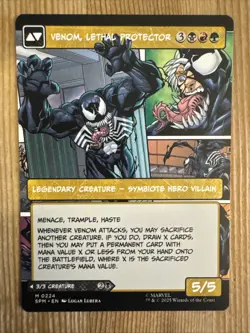 Eddie Brock Venom, Lethal Protector 0224 - Borderless MTG Marvel's Spider Man - Image 2