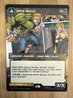 MTG - Eddie Brock - Venom, Lethal Protector - Borderless - SPM 224 - FOIL - NM - Image 1