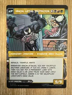 MTG - Eddie Brock - Venom, Lethal Protector - Borderless - SPM 224 - FOIL - NM - Image 2