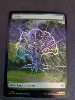 1 x Forest (0193) - Foil - Marvel's Spider-Man - NM-Mint - MTG land - Image 1