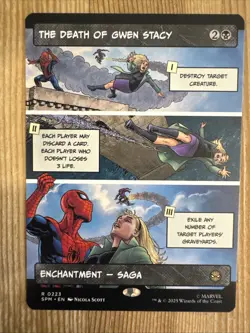 The Death of Gwen Stacy - Borderless Marvel's Spider-Man MTG - Image 1
