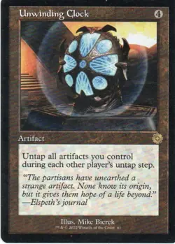 MTG: The Brothers' War: Retro Frame Artifacts: Unwinding Clock: LP Condition - Image 1
