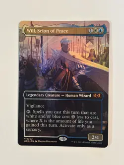 Will, Scion of Peace Extended Art FOIL Wilds of Eldraine Magic the Gathering MTG - Image 1