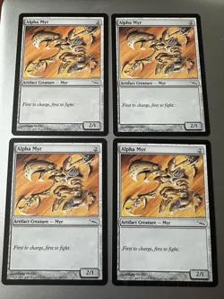 4x Alpha Myr (NM) Mirrodin Common MRD Magic the Gathering MTG Playset - Image 1