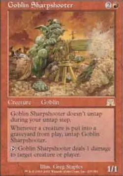 Slightly Played, English - 1 x MTG Goblin Sharpshooter Onslaught - Image 1