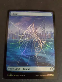 1 x Island (0190) - Foil - Marvel's Spider-Man - NM-Mint - MTG Land - Image 1