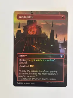 Vandalblast (Borderless) Commander Masters Foil Magic the Gathering MTG - Image 1