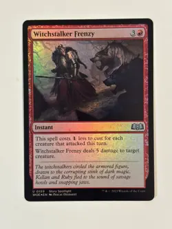 Witchstalker Frenzy Wilds of Eldraine Foil Magic the Gathering MTG - Image 1
