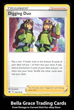 Digging Duo #126/159 Crown Zenith Pokemon Uncommon - Image 1