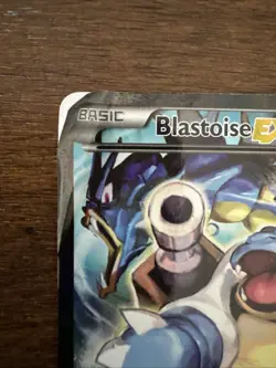 Pokemon TCG Blastoise EX XY122 Holo Black Star Promo DAMAGED - Image 2