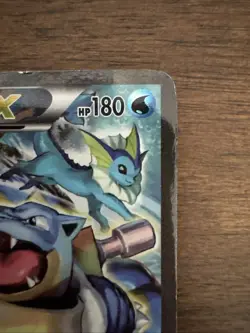 Pokemon TCG Blastoise EX XY122 Holo Black Star Promo DAMAGED - Image 3