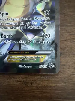 Pokemon TCG Blastoise EX XY122 Holo Black Star Promo DAMAGED - Image 5