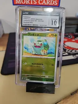 Pokemon Bulbasaur PokeBall 001/165 Reverse Holo 2023 SV2a Japanese Cgc 10 - Image 1