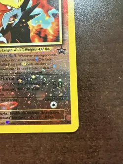 Entei 34 Reverse Cosmos MP Pokemon TCG Blaxk Star Promo WOTC Spell Of The Unown - Image 4