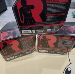 Pokemon Sealed Destined Rivals Team Rocket Tin Set of 3 New - Image 3