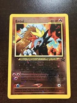 Entei 34 Reverse Cosmos NM Pokemon TCG Black Star Promo WOTC SPELL OF THE UNOWN - Image 1