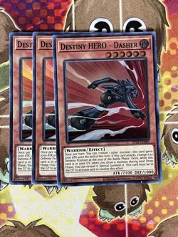 Yugioh Destiny HERO - Dasher OP18-EN004 Playset - Image 1
