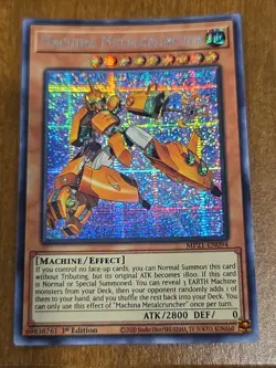 Yugioh Machina Metalcruncher MP21-EN094 Secret Rare 1st Ed NM - Image 1