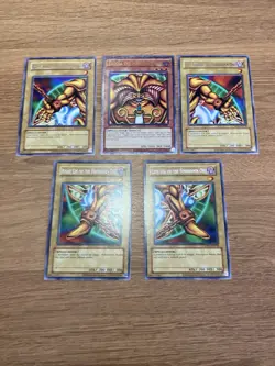 YUGIOH TCG 5 Card Exodia the Forbidden One Set Ultimate Rare RP01 OP25 NM - Image 1