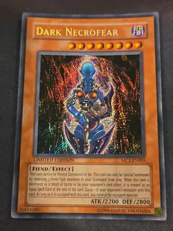 Yugioh - Dark Necrofear MC1-EN005 Secret Rare Limited Edition LP - Image 1