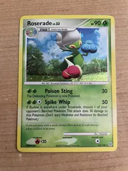 Pokemon TCG Roserade Holo Card Diamond and Pearl Series 13/130 - Image 1