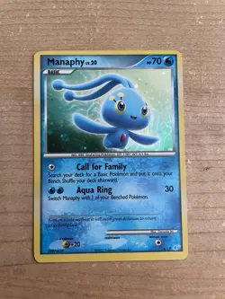 Manaphy 4/12 DP Trainer Kit Holo Pokemon TCG Card - Image 1