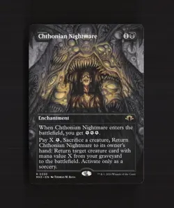 Cthonian Nightmare 0330 Modern Horizons 3 BORDERLESS Rare MTG Card NM - Image 1
