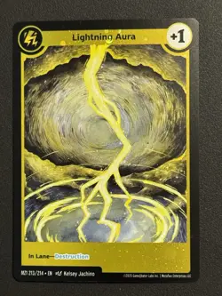 Lightning Aura Reverse Holofoil Metazoo 2025 Base Set MZ1 213/214 Aura Card - Image 1