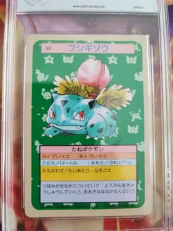 Pokemon Card Bisaknosp Ivysaur Topsun 1995 Banda Japanese PGS PSA 9.5 Green Back - Image 3