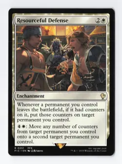 Resourceful Defense Normal R Final Fantasy MTG Magic the Gathering Card NM - Image 1