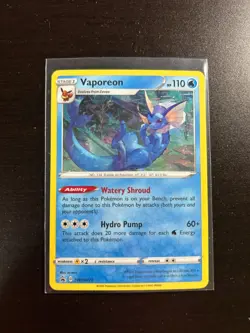 Pokemon Vaporeon SWSH072 SWSH: Sword & Shield Promo Cards Holo NM Fast Shipping - Image 1
