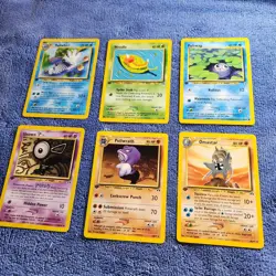 6 First Edition 2001 Pokemon Vintage Pocket Monsters Cards - Image 2