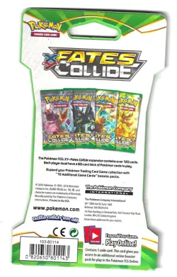 POKEMON Fates Collide Trading Card Game 10-Card Pack-NEW - Image 2