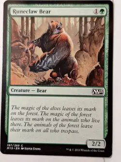 Runeclaw Bear - Magic 2015 Core Set M15 - Magic the Gathering MTG Nice! - Image 1