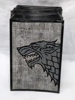 (101) Stark Game Of Thrones FFG Standard Size Trading Card Sleeves - Image 1