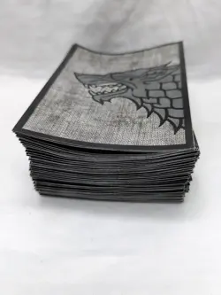 (101) Stark Game Of Thrones FFG Standard Size Trading Card Sleeves - Image 3