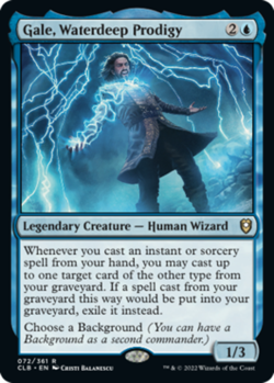 Gale, Waterdeep Prodigy NM, English MTG Commander Legends: Battle for Baldur's G - Image 1