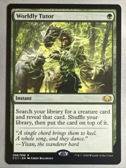 MTG / Worldly Tutor / CC1 / #6 / Regular / Rare / NM - Image 1
